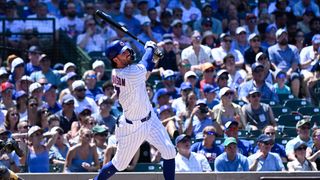 History takes center stage as Cubs trounce Padres to complete sweep taken at Wrigley Field (San Diego Padres). Photo by Matt Marton-Imagn Images