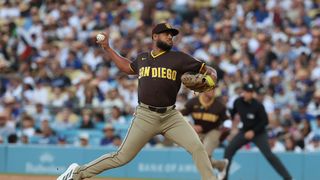 Padres continue bad stretch with sixth consecutive loss to Dodgers taken at Dodger Stadium (San Diego Padres). Photo by William Navarro-Imagn Images
