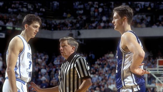 Wooden Award Flashback: Christian Laettner silences haters with historic run at Duke taken in Los Angeles (Wooden Award)