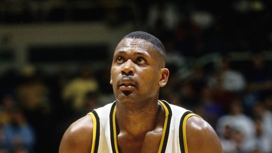 Wooden Award Flashback: Glenn 'Big Dog' Robinson makes his mark at Purdue  taken in Los Angeles (Wooden Award)