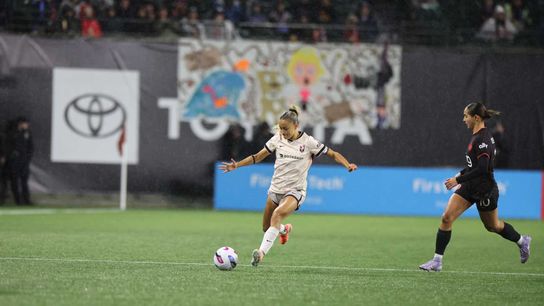 Kennedy Fuller earns Angel City's second point against the Portland Thorns taken at Providence Park (Angel City FC)
