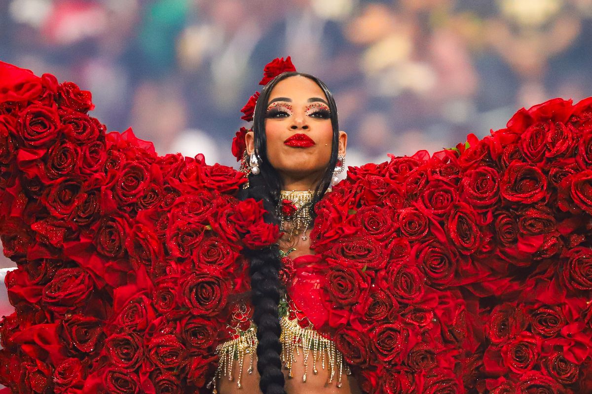 Bianca Blair makes an entrance prior to Women’s World Championship match against Iyo Sky and Rhea Ripley during WrestleMania 41 In Las Vegas on Sunday April 20, 2025.