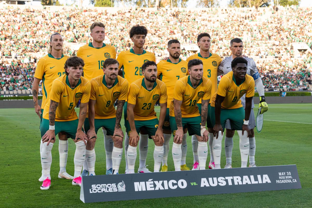 Australian National Team starting XI at an International Friendly against Mexico on May 30th, 2026 in Pasadena, California. Australian National Team starting XI at an International Friendly against Mexico on May 30th, 2026 in Pasadena, California.