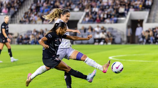 Angel City falls 2-3 against Racing Louisville in Sam Laity's last match taken at BMO Stadium (Angel City FC)