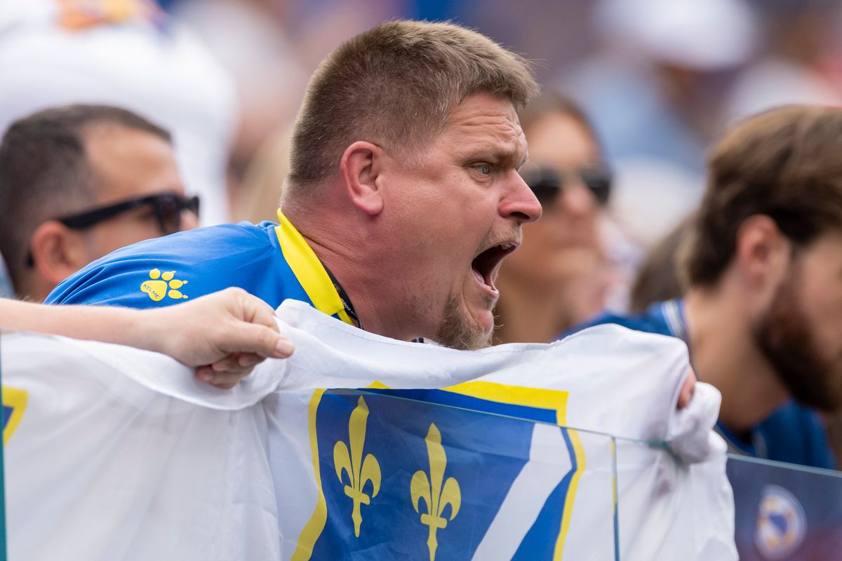 A Bosnia fan cheers during a 2026 FIFA World Cup match between Switzerland and Bosnia and Herzegovina, Thursday June 18, 2026 in Inglewood, Calif. A Bosnia fan cheers during a 2026 FIFA World Cup match between Switzerland and Bosnia and Herzegovina, Thursday June 18, 2026 in Inglewood, Calif.