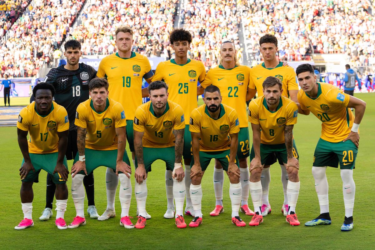 Australia’s Starting XI at a 2026 FIFA World Cup match against Paraguay, Thursday June 25th, 2026 in Santa Clara, Calif.