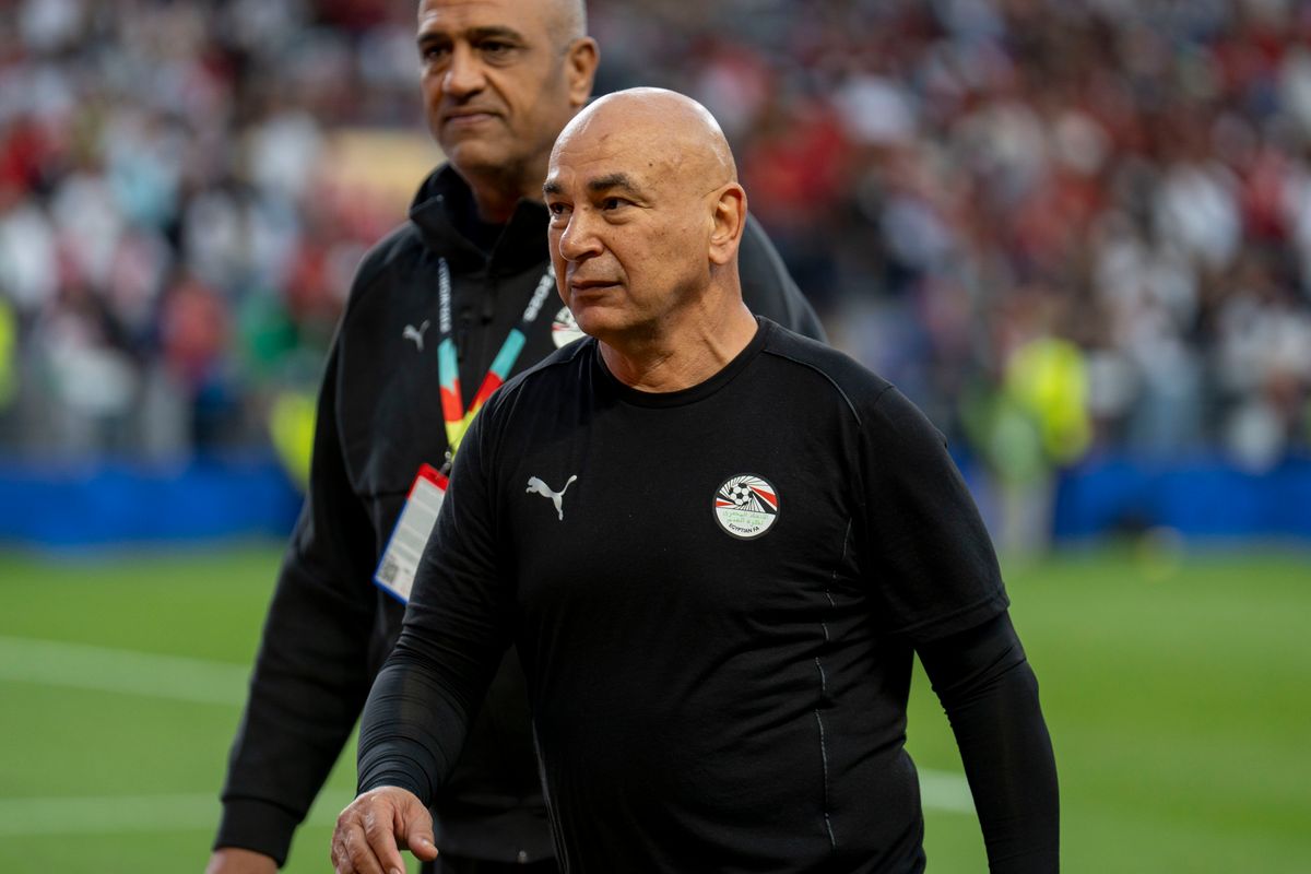 Egypt coach Hossam Hassan after a FIFA World Cup match against Iran, Friday June 26th, 2026 in Seattle, Washington. 