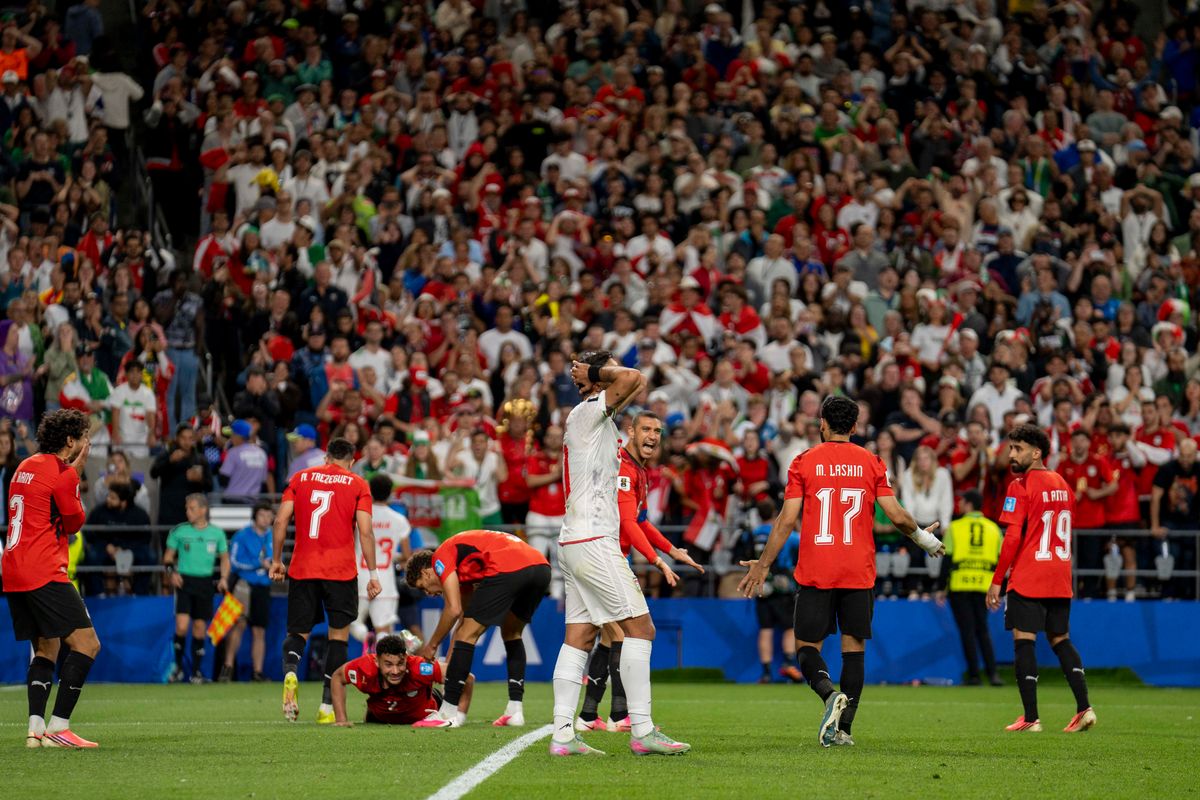 #20 Shahriyar Moghanloo in disbelief after a missed opportunity during a FIFA World Cup match against Egypt, Friday June 26th, 2026 in Seattle, Washington. 