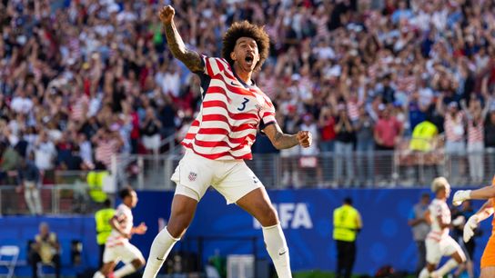 USMNT shuts out Bosnia for historic knockout win, loses Balogun on red card taken at Levi's Stadium (World Cup). Photo by John Panganiban-The Sporting Tribune