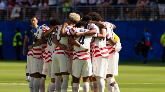 Team USA huddles before a 2026 FIFA World Cup match against Bosnia and Herzegovina, Wednesday July 1st, 2026 in Santa Clara, Calif. Team USA huddles before a 2026 FIFA World Cup match against Bosnia and Herzegovina, Wednesday July 1st, 2026 in Santa Clara, Calif.