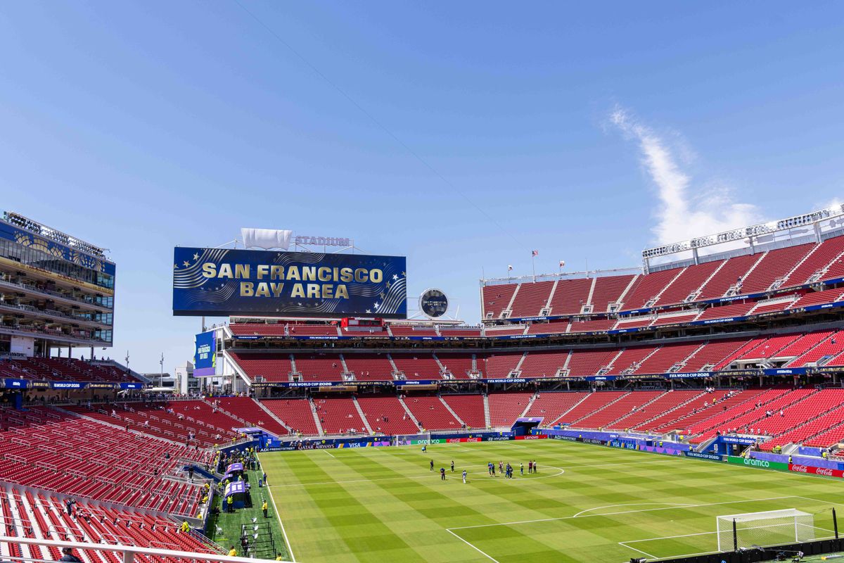 Interior view of Levi’s Stadium at a 2026 FIFA World Cup match, USA vs Bosnia and Herzegovina, Wednesday July 1st, 2026 in Santa Clara, Calif. Interior view of Levi’s Stadium at a 2026 FIFA World Cup match, USA vs Bosnia and Herzegovina, Wednesday July 1st, 2026 in Santa Clara, Calif.