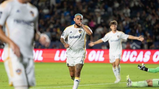 Los Angeles Galaxy forward Diego Fagundez (7) celebrates a goal during the LA Galaxy's 4-1 home win against Sporting KC, Saturday September 27, 2025 in Carson, Calif. Los Angeles Galaxy forward Diego Fagundez (7) celebrates a goal during the LA Galaxy's 4-1 home win against Sporting KC, Saturday September 27, 2025 in Carson, Calif.