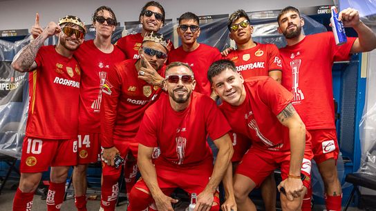 Toluca Celebrates their title during an Campeones Cup match against Toluca, Wednesday October 1, 2025 in Carson, Calif. Toluca Celebrates their title during an Campeones Cup match against Toluca, Wednesday October 1, 2025 in Carson, Calif.