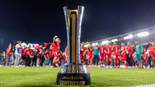 Toluca Celebrates their title during an Campeones Cup match against Toluca, Wednesday October 1, 2025 in Carson, Calif. Toluca Celebrates their title during an Campeones Cup match against Toluca, Wednesday October 1, 2025 in Carson, Calif.