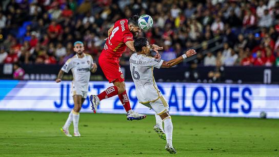Toluca Defender Bruno Mendez (4) during an Campeones Cup match against Los Angeles Galaxy, Wednesday October 1, 2025 in Carson, Calif. Toluca Defender Bruno Mendez (4) during an Campeones Cup match against Los Angeles Galaxy, Wednesday October 1, 2025 in Carson, Calif.