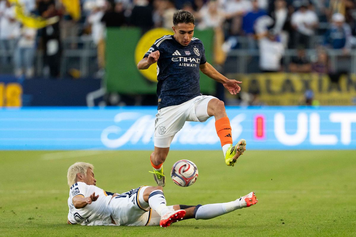 Los Angeles Galaxy defender Miki Yamane (2) goes for a sliding tackle during an MLS game, Sunday February 22nd, 2026 in Carson, Calif Los Angeles Galaxy defender Miki Yamane (2) goes for a sliding tackle during an MLS game, Sunday February 22nd, 2026 in Carson, Calif