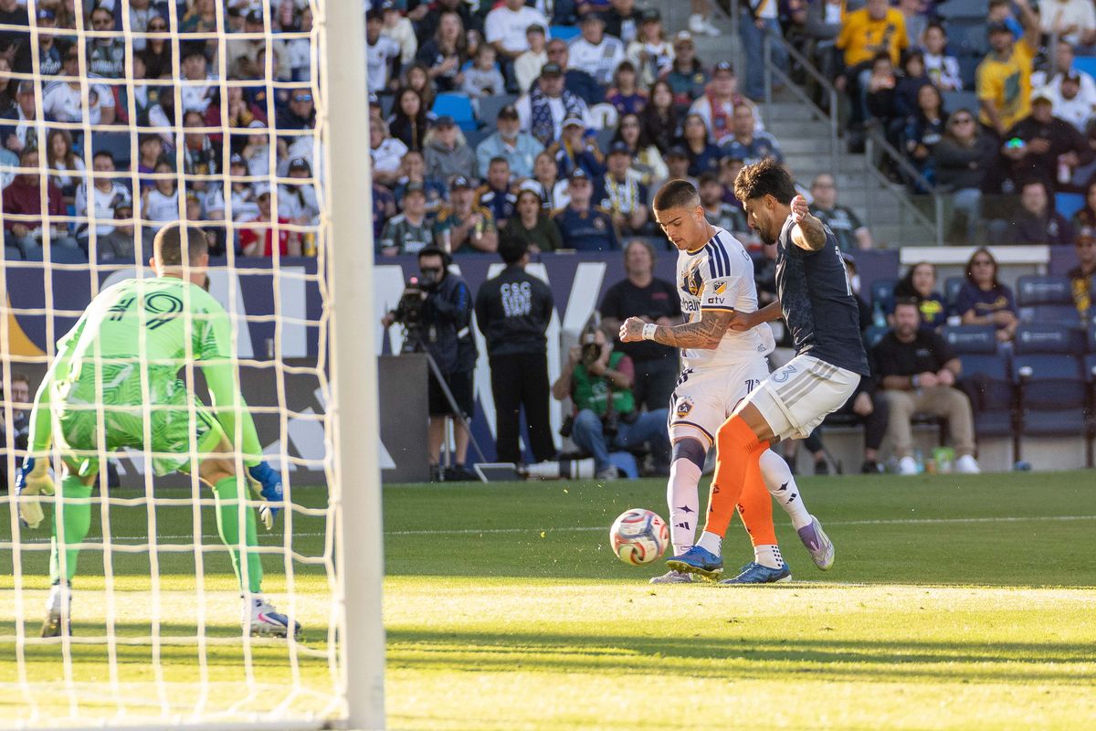 Los Angeles Galaxy forward Gabriel Pec (11) takes an attempt at goal during an MLS game, Sunday February 22nd, 2026 in Carson, Calif Los Angeles Galaxy forward Gabriel Pec (11) takes an attempt at goal during an MLS game, Sunday February 22nd, 2026 in Carson, Calif