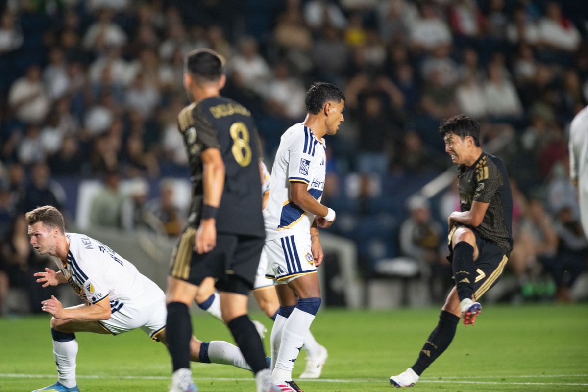 LAFC forward Son Heung-Min (7) kicks the ball to the goal and scores during an MLS match between LAFC and LA Galaxy on Friday, July 17, 2026 at Dignity Health Sports Park in Carson, Calif LAFC forward Son Heung-Min (7) kicks the ball to the goal and scores during an MLS match between LAFC and LA Galaxy on Friday, July 17, 2026 at Dignity Health Sports Park in Carson, Calif
