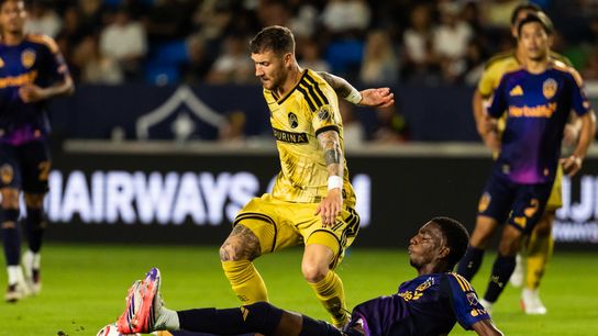 TST Images:  St. Louis City SC defeats LA Galaxy, 3-1, at Dignity Health Sports Park taken at Dignity Health Sports Park (MLS). Photo by John Panganiban-The Sporting Tribune