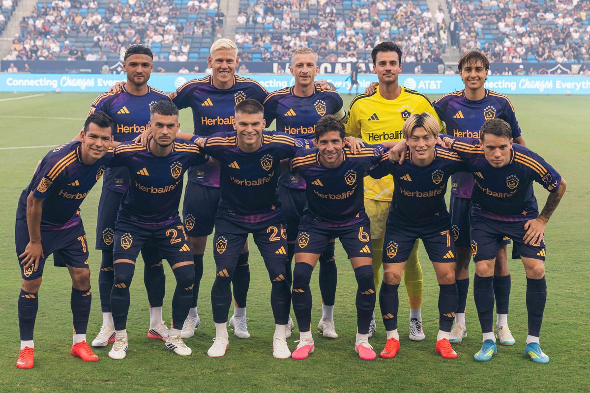 LA Galaxy starting XI at an MLS game against the New England Revolution on Saturday, September 5th, 2026 in Carson, California