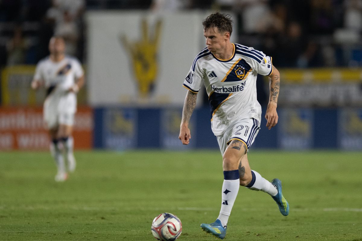 LA Galaxy forward Robert Taylor (21) dribbles the ball during an MLS soccer game against the Colorado Rapids, Saturday September 26, 2026 in Carson, Calif. LA Galaxy forward Robert Taylor (21) dribbles the ball during an MLS soccer game against the Colorado Rapids, Saturday September 26, 2026 in Carson, Calif.