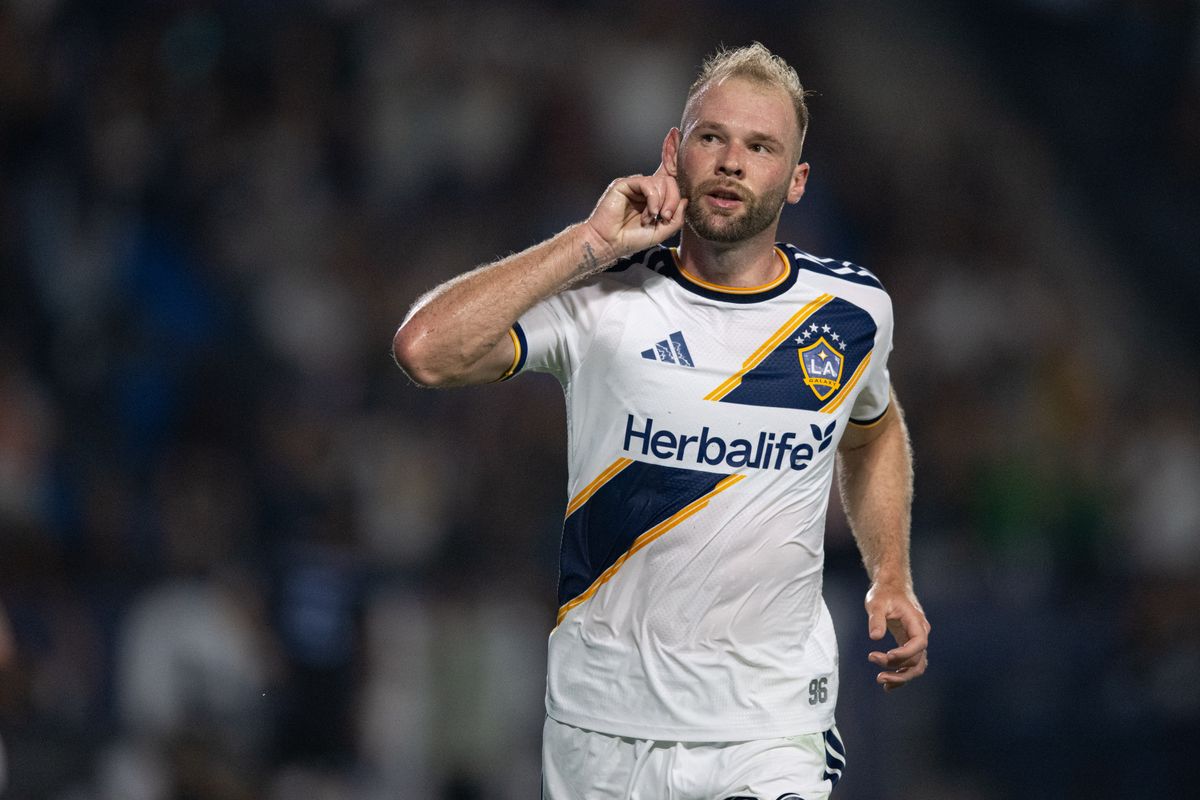 LA Galaxy forward João Klauss (99) celebrates after scoring a goal during an MLS soccer game against the Colorado Rapids, Saturday September 26, 2026 in Carson, Calif. LA Galaxy forward João Klauss (99) celebrates after scoring a goal during an MLS soccer game against the Colorado Rapids, Saturday September 26, 2026 in Carson, Calif.