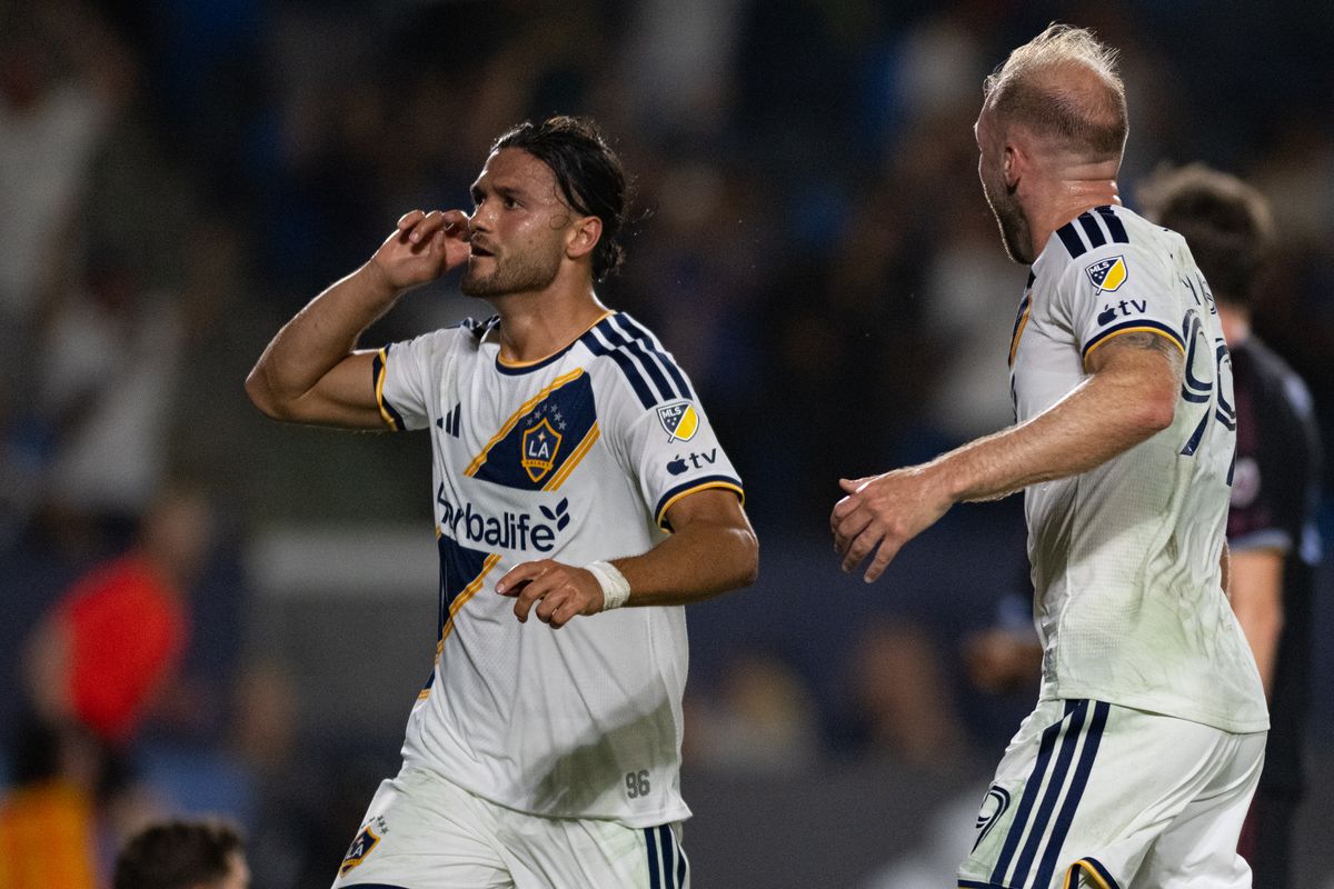 LA Galaxy midfielder Justin Haak (15) celebrates after scoring a goal to put the LA Galaxy ahead during an MLS soccer game against the Colorado Rapids, Saturday September 26, 2026 in Carson, Calif. LA Galaxy midfielder Justin Haak (15) celebrates after scoring a goal to put the LA Galaxy ahead during an MLS soccer game against the Colorado Rapids, Saturday September 26, 2026 in Carson, Calif.