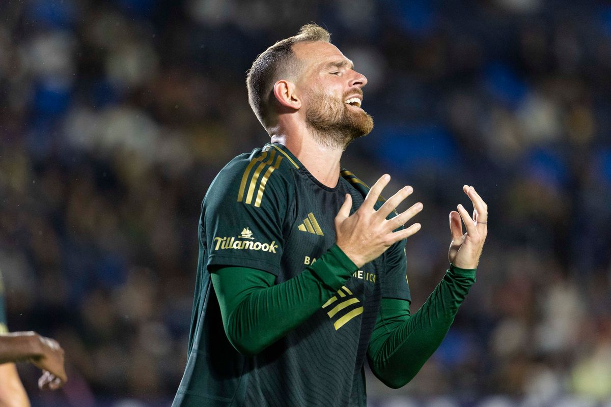 Portland Timbers forward Vincent Janssen (14) reacts after goal attempt during a MLS soccer game against Los Angeles Galaxy, Wednesday October 14, 2026 in Carson, California. Portland Timbers forward Vincent Janssen (14) reacts after goal attempt during a MLS soccer game against Los Angeles Galaxy, Wednesday October 14, 2026 in Carson, California.