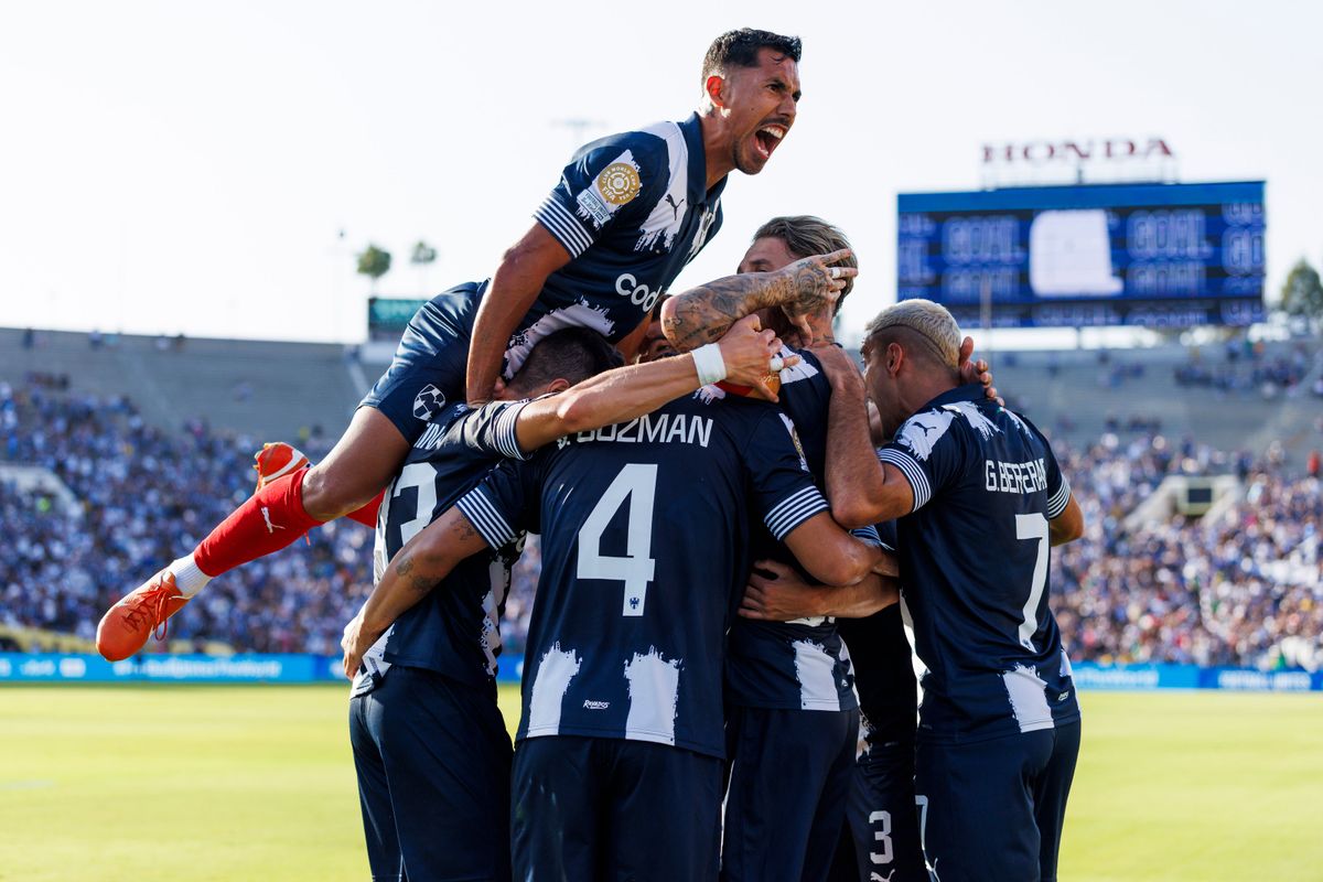 Sergio Ramos #93 of Monterrey celebrates his goal in the first half with teammates during the FIFA Club World Cup 2025 group B match against Inter Milan at Rose Bowl Stadium on June 17, 2025 in Pasadena, California. Sergio Ramos #93 of Monterrey celebrates his goal in the first half with teammates during the FIFA Club World Cup 2025 group B match against Inter Milan at Rose Bowl Stadium on June 17, 2025 in Pasadena, California.