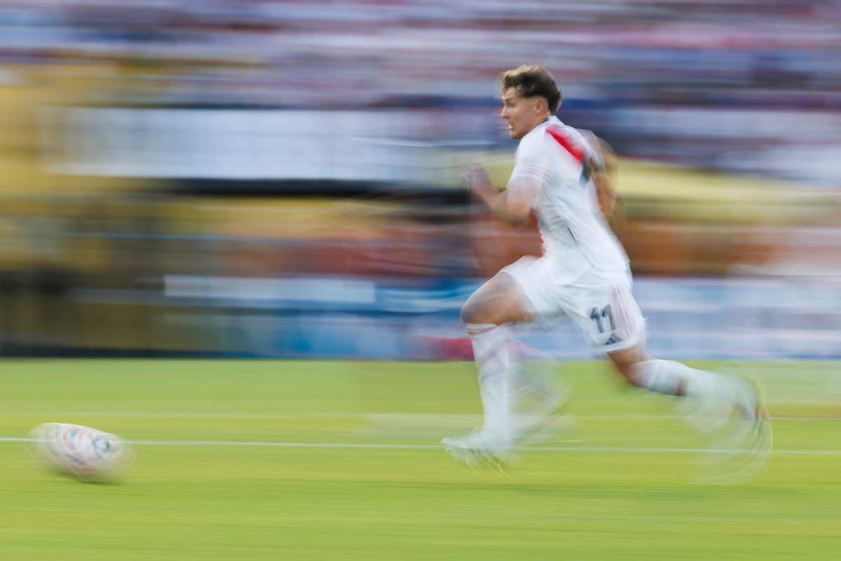 Facundo Colidio #11 of River Plate dribbles the ball during the FIFA Club World Cup 2025 group match against River Plate at Rose Bowl Stadium on June 21, 2025 in Pasadena, California. Facundo Colidio #11 of River Plate dribbles the ball during the FIFA Club World Cup 2025 group match against River Plate at Rose Bowl Stadium on June 21, 2025 in Pasadena, California.