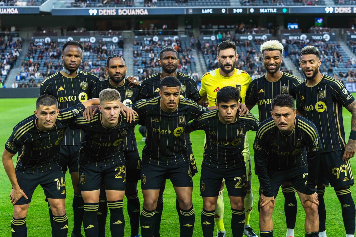 LAFC Starting XI for an MLS game against the Seattle Sounders FC on Wednesday May 14th, 2025 in Los Angeles, California. 