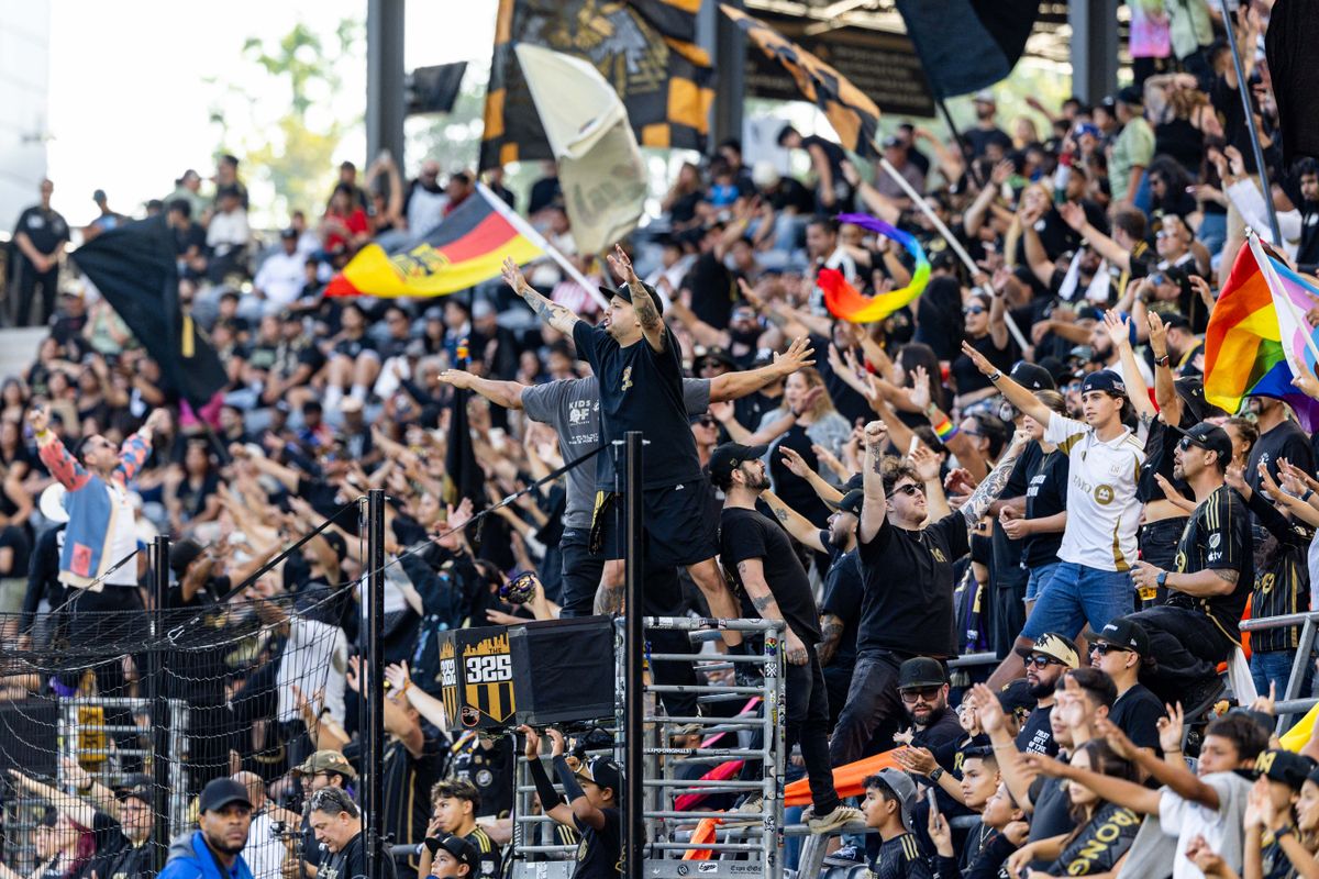 LAFC supporters cheer for their side during an MLS match between LAFC and the Vancouver Whitecaps, Sunday June 29, 2025 in Los Angeles, Calif. LAFC supporters cheer for their side during an MLS match between LAFC and the Vancouver Whitecaps, Sunday June 29, 2025 in Los Angeles, Calif.