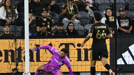 LAFC goalkeeper Hugo Lloris (1) makes a save during an MLS game between LAFC and Orlando City SC on Saturday, April 4, 2026 at BMO Stadium in Los Angeles Calif LAFC goalkeeper Hugo Lloris (1) makes a save during an MLS game between LAFC and Orlando City SC on Saturday, April 4, 2026 at BMO Stadium in Los Angeles Calif