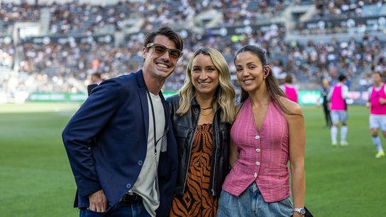 Rob (production coordinator), Jillian (), and Antonella González (), MLS on Apple TV