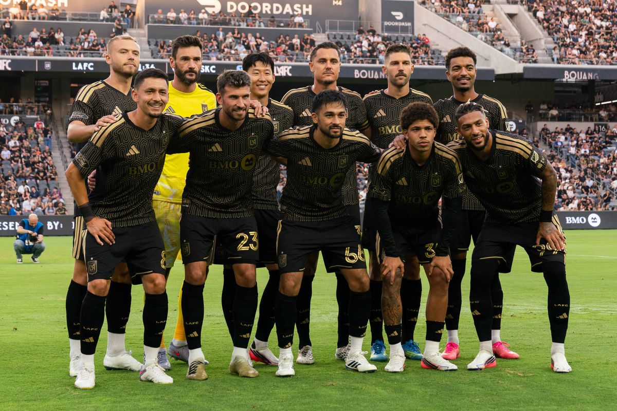LAFC starting XI before an MLS soccer game against KC Sporting, Saturday July 25th, 2026 in Los Angeles, California. LAFC starting XI before an MLS soccer game against KC Sporting, Saturday July 25th, 2026 in Los Angeles, California.