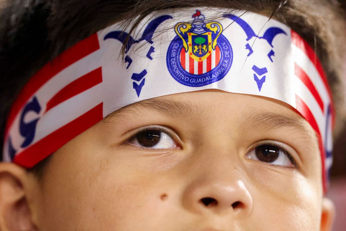 A young Chivas de Guadalajara fan looks on during a Leagues Cup match between LAFC and Chivas de Guadalajara, Wednesday August 5, 2026 in Los Angeles, Calif. A young Chivas de Guadalajara fan looks on during a Leagues Cup match between LAFC and Chivas de Guadalajara, Wednesday August 5, 2026 in Los Angeles, Calif.
