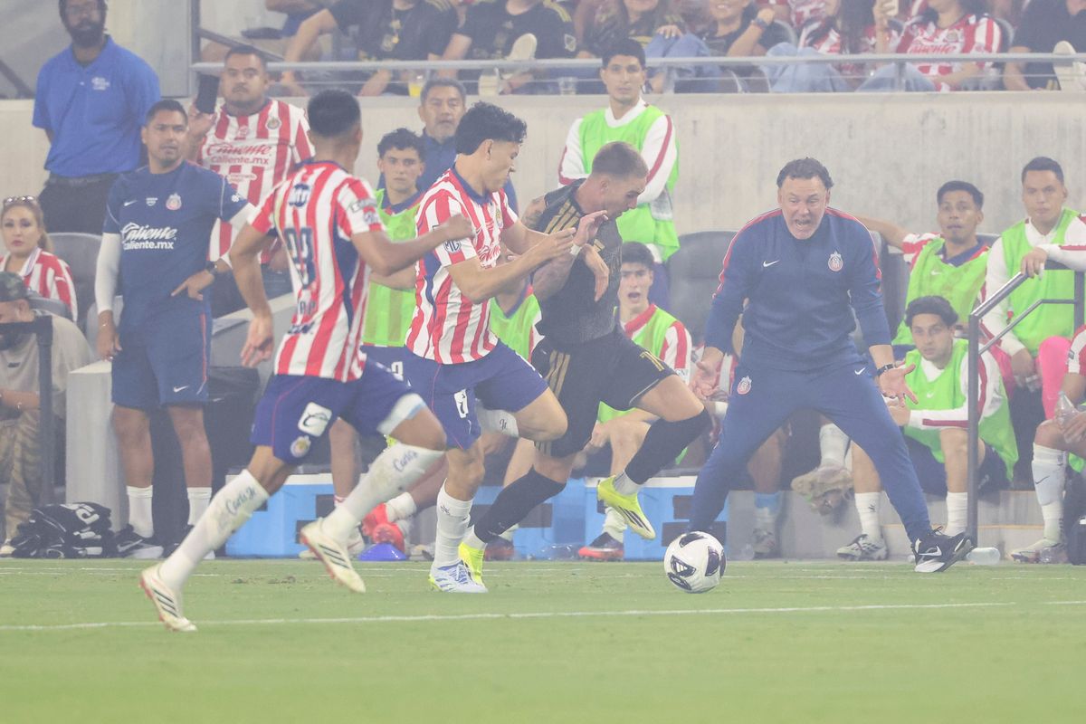 Tyler Boyd #19 of LAFC controls the ball during a Leagues Cup match against Chivas de Guadalajara, Wednesday August 5, 2026 in Los Angeles, Calif. Tyler Boyd #19 of LAFC controls the ball during a Leagues Cup match against Chivas de Guadalajara, Wednesday August 5, 2026 in Los Angeles, Calif.