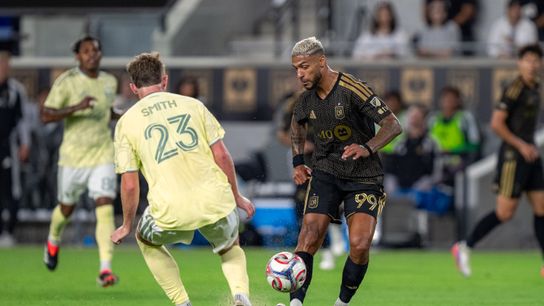 Bouanga's equalizer rescues a point as LAFC’s missed chances loom large against Portland taken at BMO Stadium (LAFC). Photo by Jessica Cryderman - The Sporting Tribune