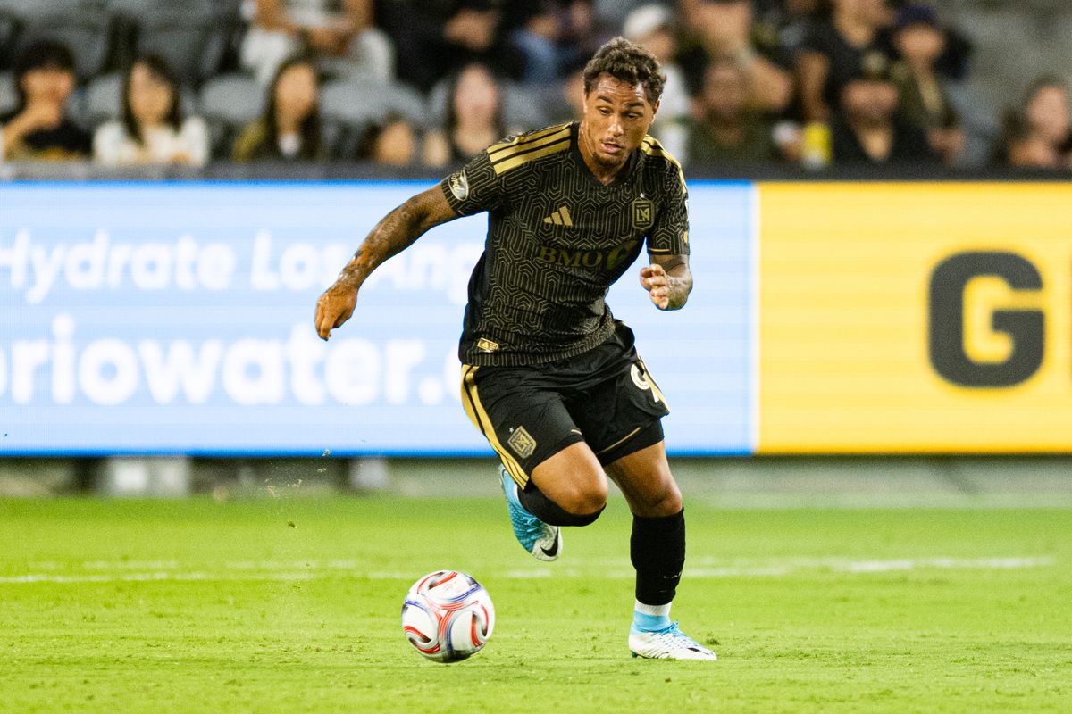 LAFC forward Armindo Sieb (9) runs with the ball during an MLS soccer game against the Vancouver Whitecaps, Saturday, October 10, 2026 in Los Angeles. LAFC forward Armindo Sieb (9) runs with the ball during an MLS soccer game against the Vancouver Whitecaps, Saturday, October 10, 2026 in Los Angeles.