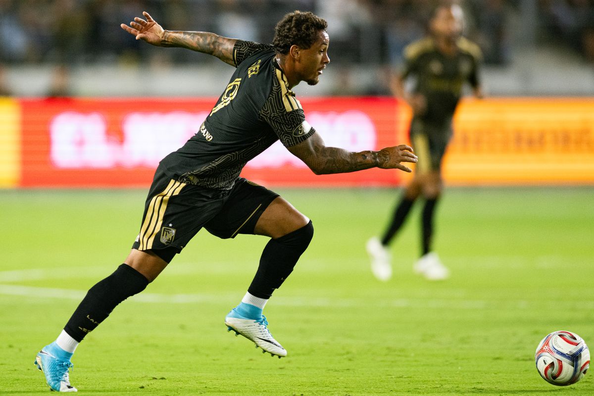 LAFC forward Armindo Sieb (9) attacks with the balll during an MLS soccer game against the Vancouver Whitecaps, Saturday, October 10, 2026 in Los Angeles. LAFC forward Armindo Sieb (9) attacks with the balll during an MLS soccer game against the Vancouver Whitecaps, Saturday, October 10, 2026 in Los Angeles.