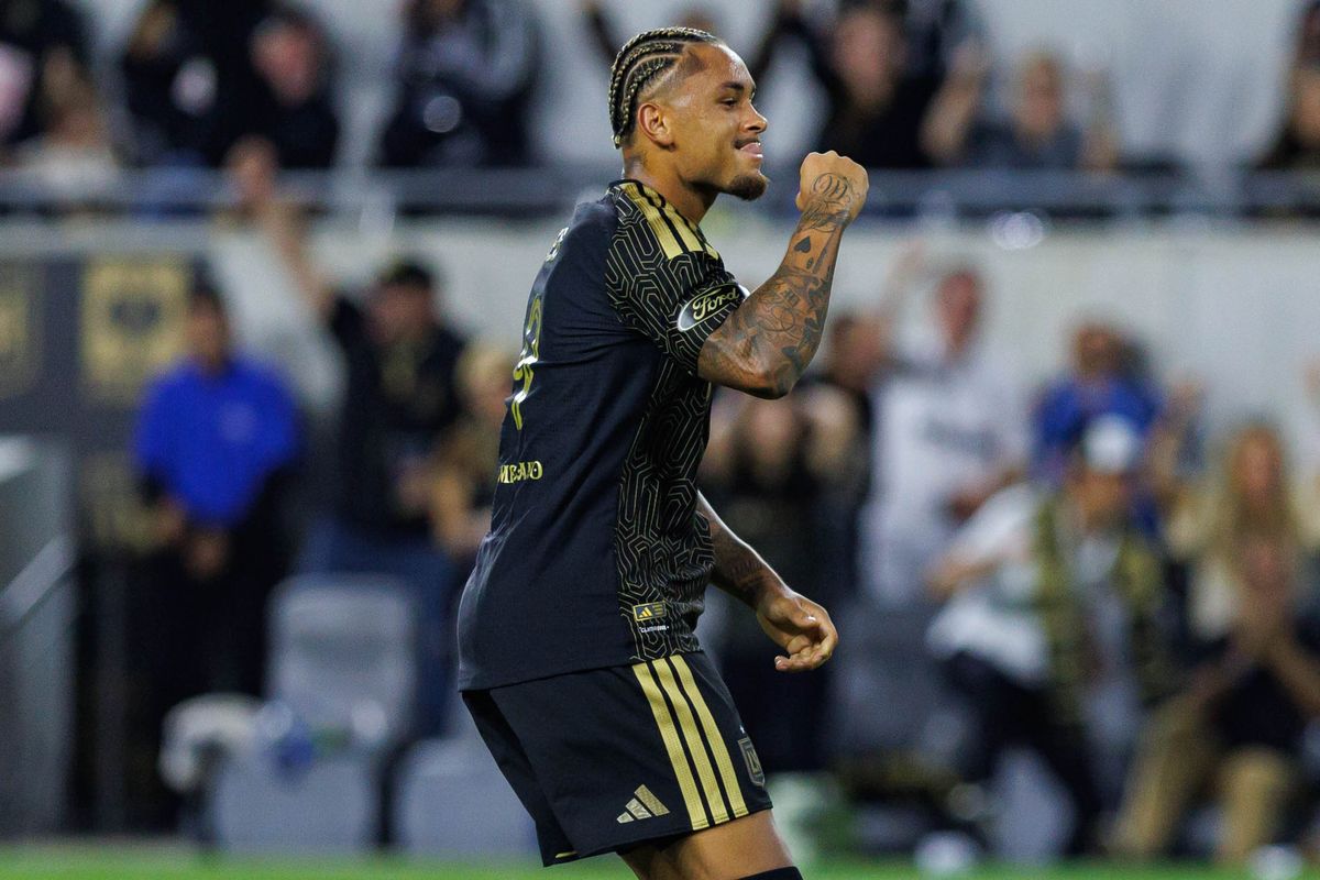 Armindo Seib #9 of LAFC celebrates after giving an assist during an MLS regular season match against LA Galaxy on October 25, 2026 at BMO Stadium in Los Angeles, California. Armindo Seib #9 of LAFC celebrates after giving an assist during an MLS regular season match against LA Galaxy on October 25, 2026 at BMO Stadium in Los Angeles, California.