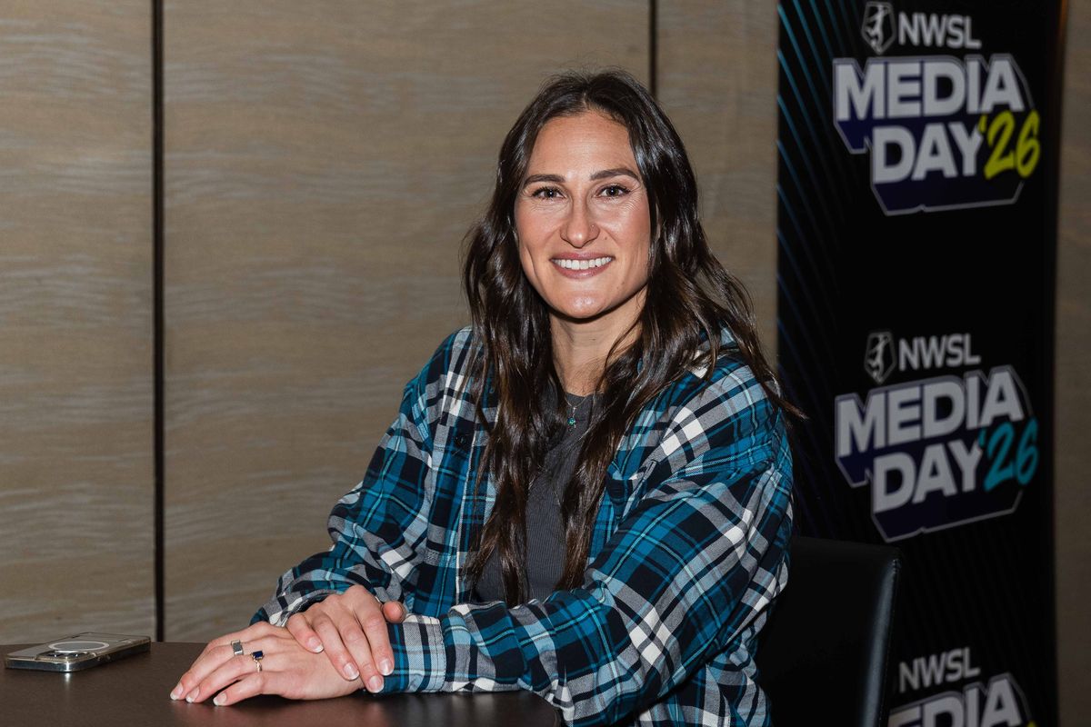 Denver Summit FC defender Kayleigh Hurtz, poses for a portrait during NWSL Media Day at Westin Bonaventure on January 28th, 2026 in Los Angeles, California. 