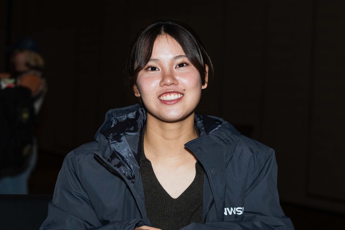 NC Courage midfielder Manaka Matsukubo, poses for a portrait during NWSL Media Day at Westin Bonaventure on January 28th, 2026 in Los Angeles, California. 