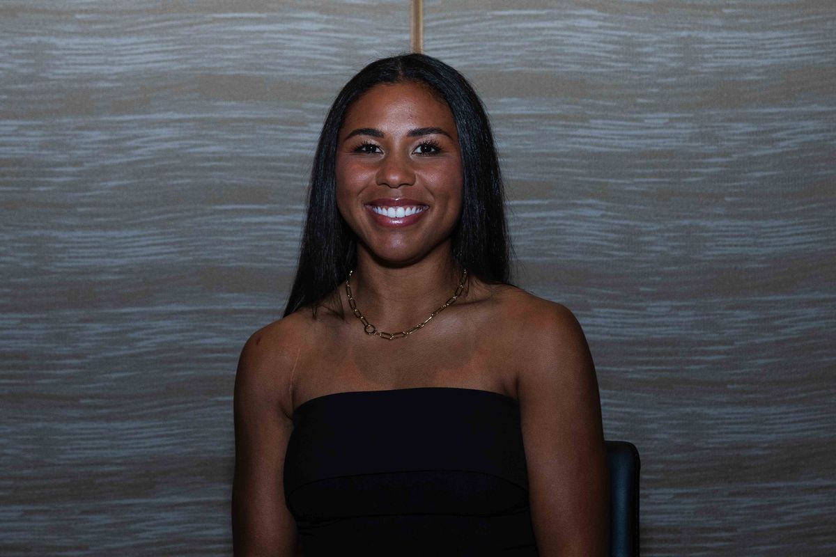 SD Wave defender Kennedy Wesley poses for a portrait during NWSL Media Day at Westin Bonaventure on January 29th, 2026 in Los Angeles, California.