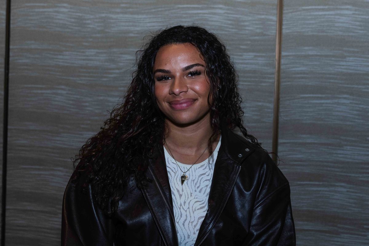 KC Current forward Michelle Cooper poses for a portrait during NWSL Media Day at Westin Bonaventure on January 29th, 2026 in Los Angeles, California.