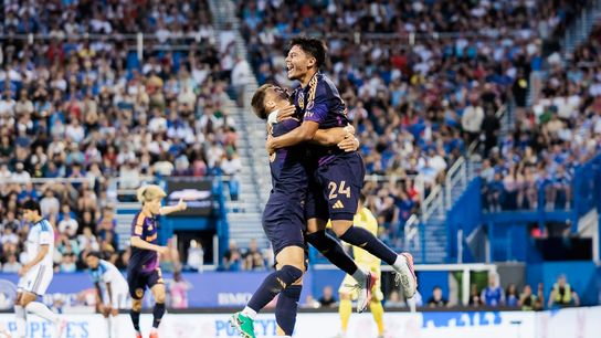 LA Galaxy players Ruben Ramos Jr., and Harbor Miller celebrate Ramos Jr.'s first MLS and Galaxy goal in LA's 2-2 away draw against CF Montréal on Saturday, August 22, 2026. LA Galaxy players Ruben Ramos Jr., and Harbor Miller celebrate Ramos Jr.'s first MLS and Galaxy goal in LA's 2-2 away draw against CF Montréal on Saturday, August 22, 2026.