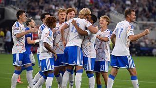 SDFC caps Leagues Cup run with 3-2 home win over Club Puebla taken at Snapdragon Stadium (San Diego FC). Photo by Denis Poroy-Imagn Images