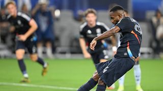 SDFC come up short at home, fall 3-2 to Earthquakes taken at Snapdragon Stadium (San Diego FC). Photo by Denis Poroy-Imagn Images