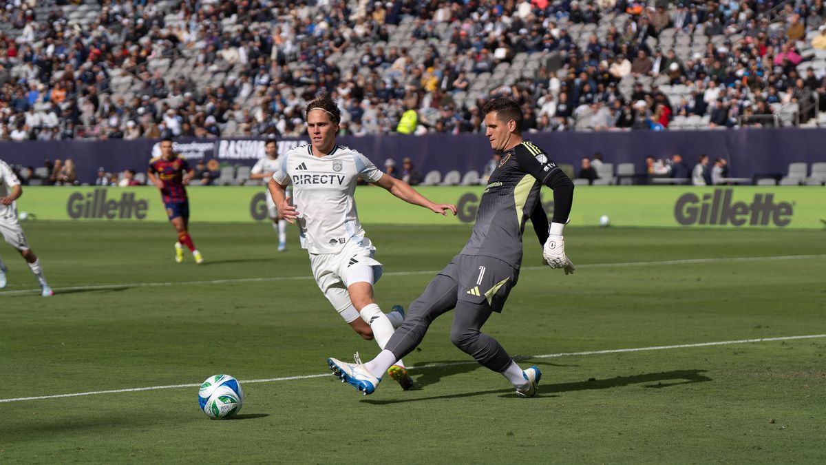 Real Salt Lake goalkeeper Rafael Cabral (1) passes during MLS soccer game against San Diego FC, Saturday, April 26, 2025, in San Diego. Real Salt Lake goalkeeper Rafael Cabral (1) passes during MLS soccer game against San Diego FC, Saturday, April 26, 2025, in San Diego.