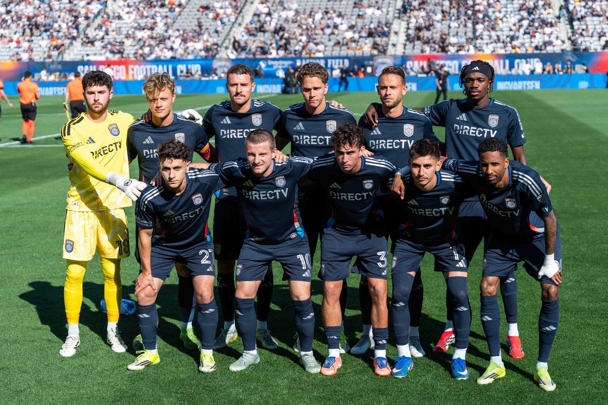 SDFC players pose for media before an MLS game between Real Salt Lake and San Diego FC, Sunday March 22, 2026 in San Diego, Calif. SDFC players pose for media before an MLS game between Real Salt Lake and San Diego FC, Sunday March 22, 2026 in San Diego, Calif.